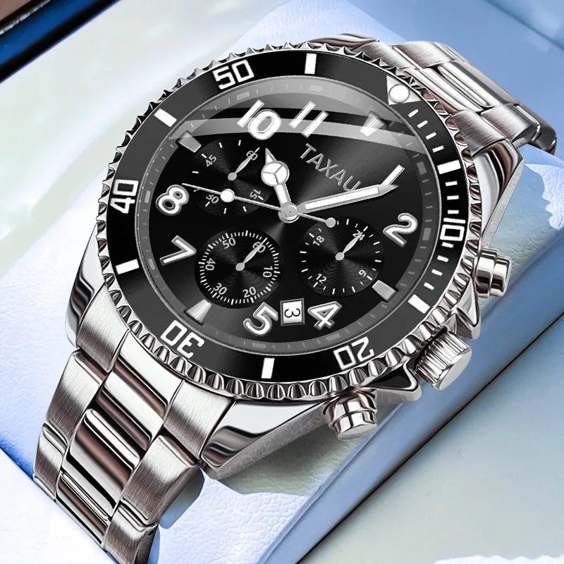 OLEVS 2870 Luxury Golden Watch for Men Fashion Business Waterproof Male Wristwatch Original Brand Moon Phase Quartz Men's Watch