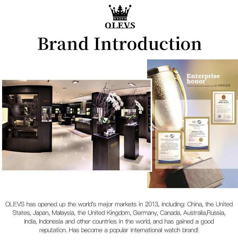 OLEVS 2870 Chronograph Quartz Business Men Watch Fashion Moon Phase Waterproof Watch For Men Stainless Steel Original Wristwatch