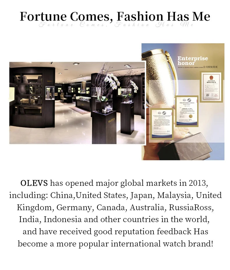 OLEVS Original Brand Quartz Watch Men Hollow Out Dial Design Stainless Steel Waterproof Chronograph New Fashion Gold Men's Watch