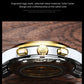 OELVS 6678 Men's Watches Luxury Original Automatic Mechanical Tourbillon Watch for Man Waterproof Luminous Date Week Moon Phase