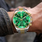 OLEVS 2870 Luxury Golden Watch for Men Fashion Business Waterproof Male Wristwatch Original Brand Moon Phase Quartz Men's Watch