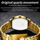 OLEVS Men's Watches Luxury Tonneau Original Top Brand Quartz Watch for Men Waterproof Luminous Week Date Male Wristwatch