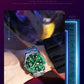 OLEVS 6650 Men Watch Classic Original Automatic Mechanical Watch For Man Zircon Scale  Waterproof Luminous Stainless Steel Reloj