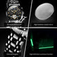 OELVS 6678 Men's Watches Luxury Original Automatic Mechanical Tourbillon Watch for Man Waterproof Luminous Date Week Moon Phase