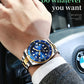 OLEVS Top Original Men Quartz Watch Green Waterproof Watch for Men Stainless Steel Quartz Men Luxury Watch Luminous Wristwatch