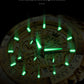 OLVES Luxury Men's Watches Golden Stainless Steel Man Watch Luminous Quartz Wrist Watch Automatic Movement Watches for Men Clock