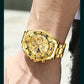 OLEVS Moon Phase Men's Watches Original Waterproof Luxury Quartz Watch Stainless Steel Chronograph Date Rota Dial Wristwatch