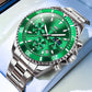 OLEVS 2870 Luxury Golden Watch for Men Fashion Business Waterproof Male Wristwatch Original Brand Moon Phase Quartz Men's Watch
