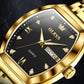 OLEVS Men's Watches Luxury Tonneau Original Top Brand Quartz Watch for Men Waterproof Luminous Week Date Male Wristwatch