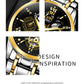 OPK8135 Men's Watch, Steel Band with Night Glow Waterproof