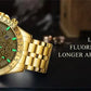 OLEVS Men's Watches Gold Luxury Hollow Out Style Original Quartz Watch for Man Waterproof Luminous Chronograph Date 24 Hours