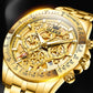 OLEVS 9913 Man Watches 44mm Big Dial Luxury Business Quartz Watch For Men Waterproof Luminous Chronograph Fashion Men Hand Clock