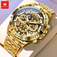OLEVS 9913 Man Watches 44mm Big Dial Luxury Business Quartz Watch For Men Waterproof Luminous Chronograph Fashion Men Hand Clock