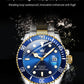 OLEVS 6650 Men Watch Classic Original Automatic Mechanical Watch For Man Zircon Scale  Waterproof Luminous Stainless Steel Reloj