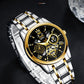 OPK8135 Men's Watch, Steel Band with Night Glow Waterproof
