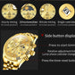 OLEVS Brand Luxury Original Men's Watches Waterproof Moon Phase Quartz Watch Luminous Gold Stainless Steel Strap Male Wristwatch