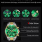 OLEVS  2926  Watches For Men New Fashion Brand Luxury Quartz Watch  Three Small Dial Stainless steel Waterproof   Chronograph