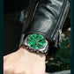 OLEVS 2870 Luxury Waterproof Stainless Steel Quartz Watch for Men Timer Calendar Luminous Mens Wristwatches Relojes Para Hombre