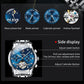 OELVS 6678 Men's Watches Luxury Original Automatic Mechanical Tourbillon Watch for Man Waterproof Luminous Date Week Moon Phase