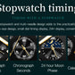 OLEVS Moon Phase Men's Watches Original Waterproof Luxury Quartz Watch Stainless Steel Chronograph Date Rota Dial Wristwatch