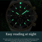 OLEVS Moon Phase Men's Watches Original Waterproof Luxury Quartz Watch Stainless Steel Chronograph Date Rota Dial Wristwatch
