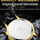 OLEVS Men's Watches Top Brand Luxury Original Waterproof Quartz Watch for Man Gold Skeleton Style 24 Hour Day Night New