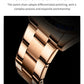 OLEVS Luxury Top Brand Quartz Men's Watch Multi function Stainless Steel Rainbow Gemstone Bezel Watch for Men reloj de hombre