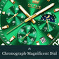 OLEVS 2870 Chronograph Quartz Business Men Watch Fashion Moon Phase Waterproof Watch For Men Stainless Steel Original Wristwatch