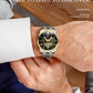 OPK8135 Men's Watch, Steel Band with Night Glow Waterproof