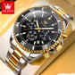 OLEVS 2870 Luxury Waterproof Stainless Steel Quartz Watch for Men Timer Calendar Luminous Mens Wristwatches Relojes Para Hombre