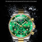 OLEVS  2926  Watches For Men New Fashion Brand Luxury Quartz Watch  Three Small Dial Stainless steel Waterproof   Chronograph