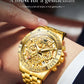 OLEVS 9913 Man Watches 44mm Big Dial Luxury Business Quartz Watch For Men Waterproof Luminous Chronograph Fashion Men Hand Clock