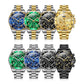 OLEVS  2926  Watches For Men New Fashion Brand Luxury Quartz Watch  Three Small Dial Stainless steel Waterproof   Chronograph