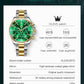OLEVS 2870 Luxury Golden Watch for Men Fashion Business Waterproof Male Wristwatch Original Brand Moon Phase Quartz Men's Watch