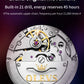 OLEVS 6650 Men Watch Classic Original Automatic Mechanical Watch For Man Zircon Scale  Waterproof Luminous Stainless Steel Reloj