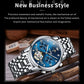 OELVS 6678 Men's Watches Luxury Original Automatic Mechanical Tourbillon Watch for Man Waterproof Luminous Date Week Moon Phase