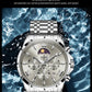 OLEVS 3653 Mens Watch Quartz Watch Multifunctional Chronograph Watch For Men 30M Waterproof Luminous Moon Phase Box Original