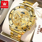OLEVS  2926  Watches For Men New Fashion Brand Luxury Quartz Watch  Three Small Dial Stainless steel Waterproof   Chronograph