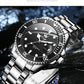 OLEVS Top Original Men Quartz Watch Green Waterproof Watch for Men Stainless Steel Quartz Men Luxury Watch Luminous Wristwatch