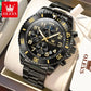 OLEVS  2926  Watches For Men New Fashion Brand Luxury Quartz Watch  Three Small Dial Stainless steel Waterproof   Chronograph