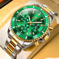 OLEVS 2870 Luxury Golden Watch for Men Fashion Business Waterproof Male Wristwatch Original Brand Moon Phase Quartz Men's Watch