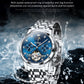 OELVS 6678 Men's Watches Luxury Original Automatic Mechanical Tourbillon Watch for Man Waterproof Luminous Date Week Moon Phase