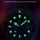 OLEVS 6650 Men Watch Classic Original Automatic Mechanical Watch For Man Zircon Scale  Waterproof Luminous Stainless Steel Reloj