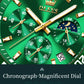 OLEVS 2870 Luxury Golden Watch for Men Fashion Business Waterproof Male Wristwatch Original Brand Moon Phase Quartz Men's Watch