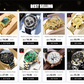 OLVES Luxury Men's Watches Golden Stainless Steel Man Watch Luminous Quartz Wrist Watch Automatic Movement Watches for Men Clock