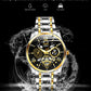 OPK8135 Men's Watch, Steel Band with Night Glow Waterproof