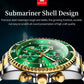 OLEVS  2926  Watches For Men New Fashion Brand Luxury Quartz Watch  Three Small Dial Stainless steel Waterproof   Chronograph